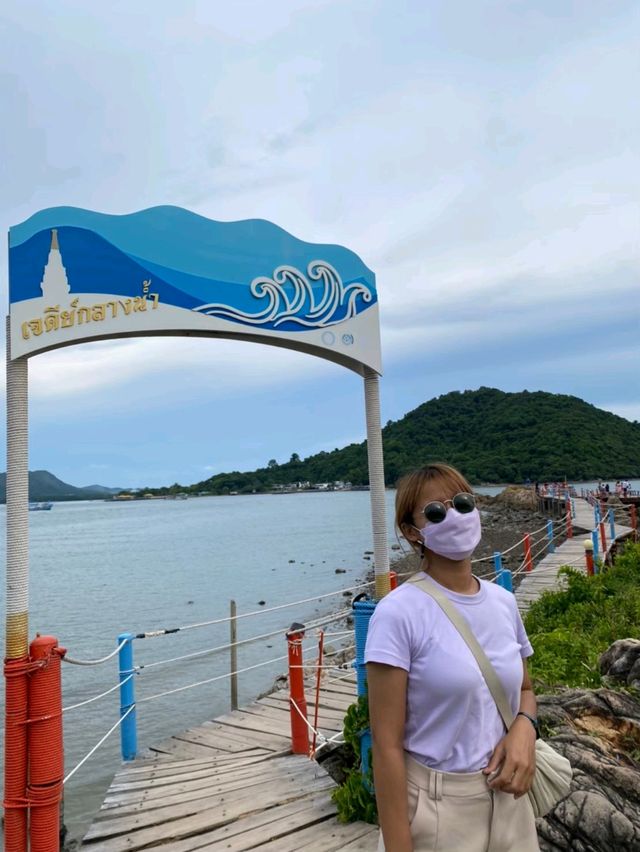 ✨️จุดชมวิวเจดีย์กลางน้ำ บ้านหัวแหลม🏝