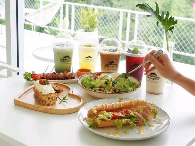 🚂⛰ คาเฟ่วิวปัง THE CURVE จ. กาญจนบุรี 🥤