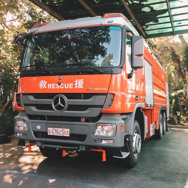 遊廣州📍在海心沙近距離打卡消防車