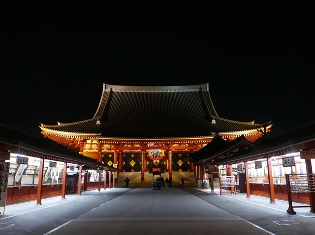 📍東京。2023 夜遊淺草寺 雷門 x 夜櫻。