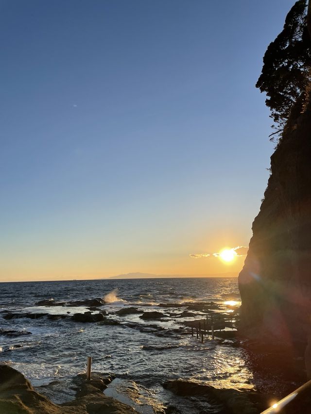 🇯🇵江之島岩屋🪨浪漫探險+捕捉最美日落🌄