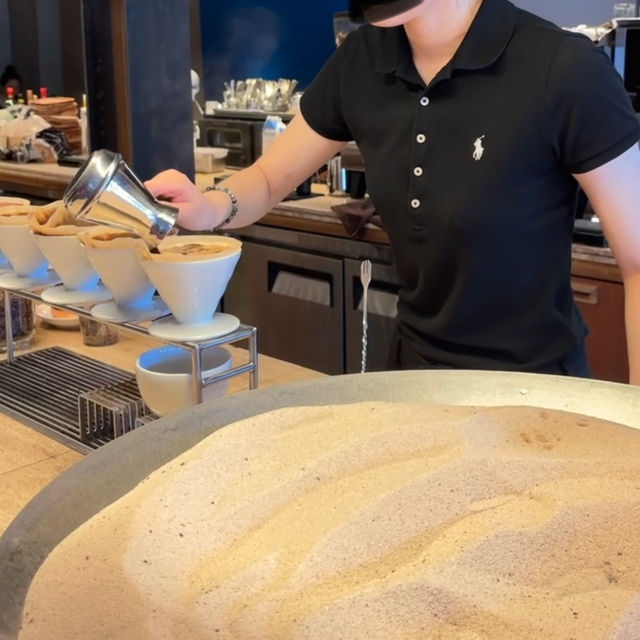 【新村/ソウル】砂の熱でコーヒー？！新感覚カフェ