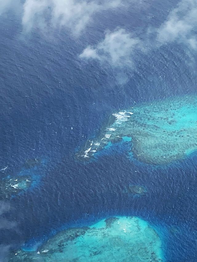 Maldives from seaplane view 🐬🐬🐬
