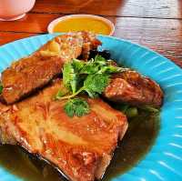 น้ำตกมวกเหล็ก ร้านเด็ด สระบุรี วิวน้ำตก 