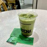 【韓国】目の前で抹茶をたてていれてくれる本物の抹茶ラテ💚