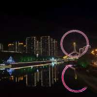 มนต์เสน่ห์ยามค่ำคืนของ Tianjin Eye