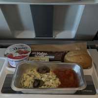 ルフトハンザの機内食　ミュンヘン発