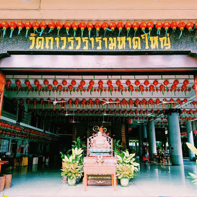 泰國合艾著名華人文化寺廟景點:庆寿寺，適合祈福打卡拍照📸