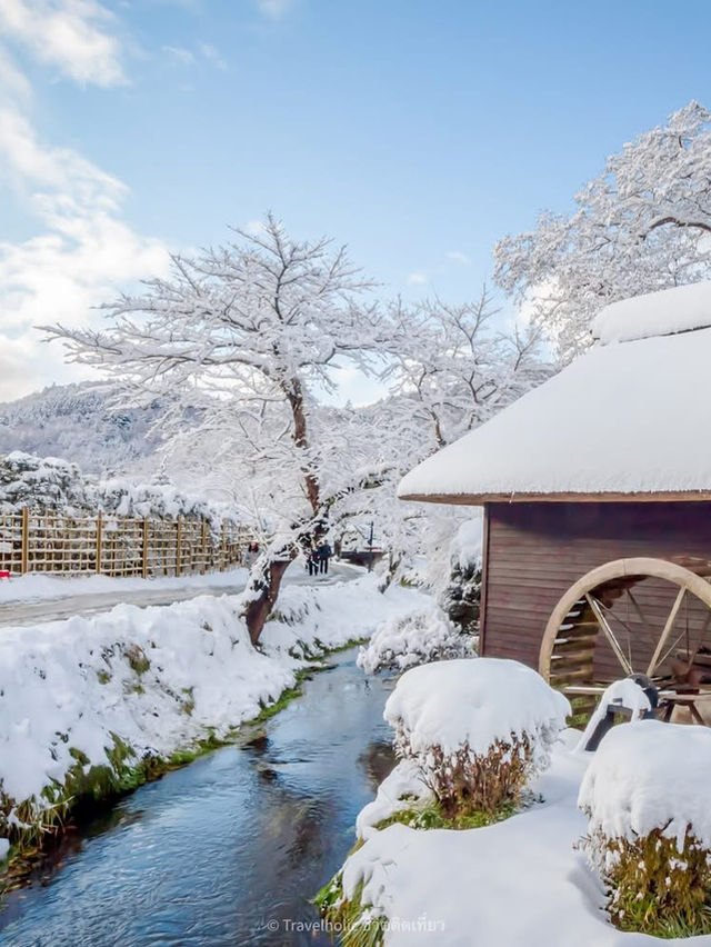 Winter In Oshino Hakkai วิวภูเขาไฟฟูจิ ❄️☃️ 