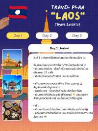 แจกแพลนเที่ยวลาว (Laos) 3 วัน 2 คืน 🇱🇦