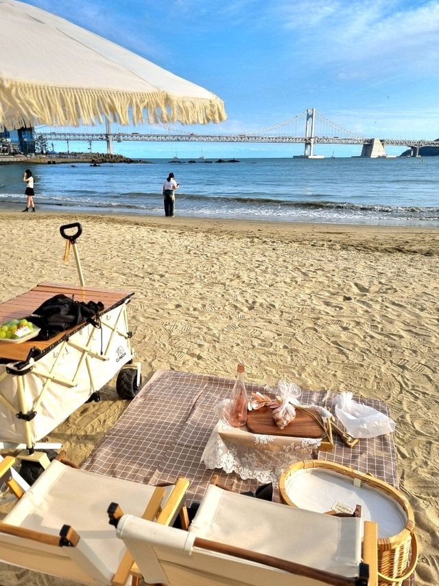 🌊 광안리 피크닉, 감성 가득한 해변 휴식!