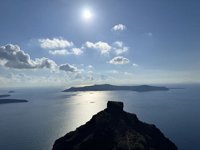 Beautiful weather in Santorini