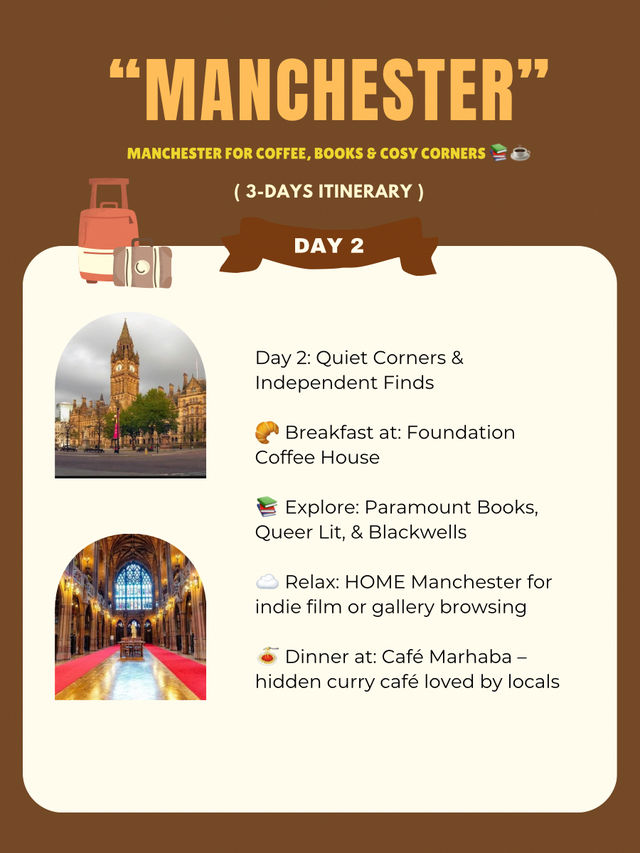 Manchester 3-days itinerary 🤎