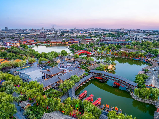 Millennium City Park in Kaifeng City, central