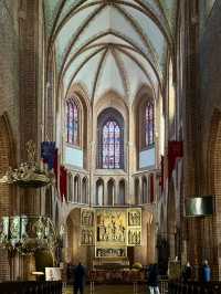 Cathedrals with blue onion cap in Poznan 