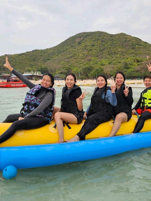 🏖️ บานาน่าโบ๊ท กรี๊ดให้สุด: หาดเทียน >> เกาะล้าน