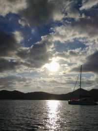 Sunset on sail