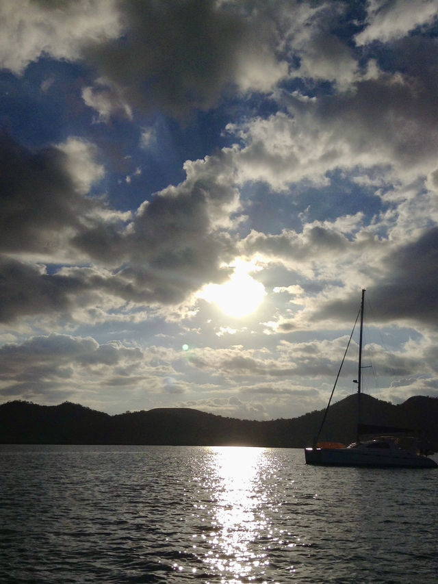 Sunset on sail