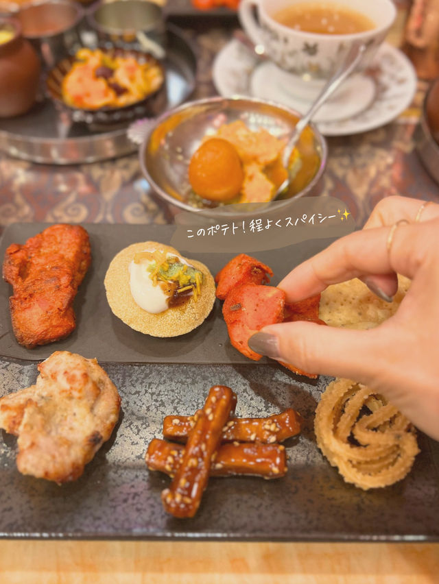 【大阪/上本町】変わり種アフタヌーンティー🤭🇮🇳✨