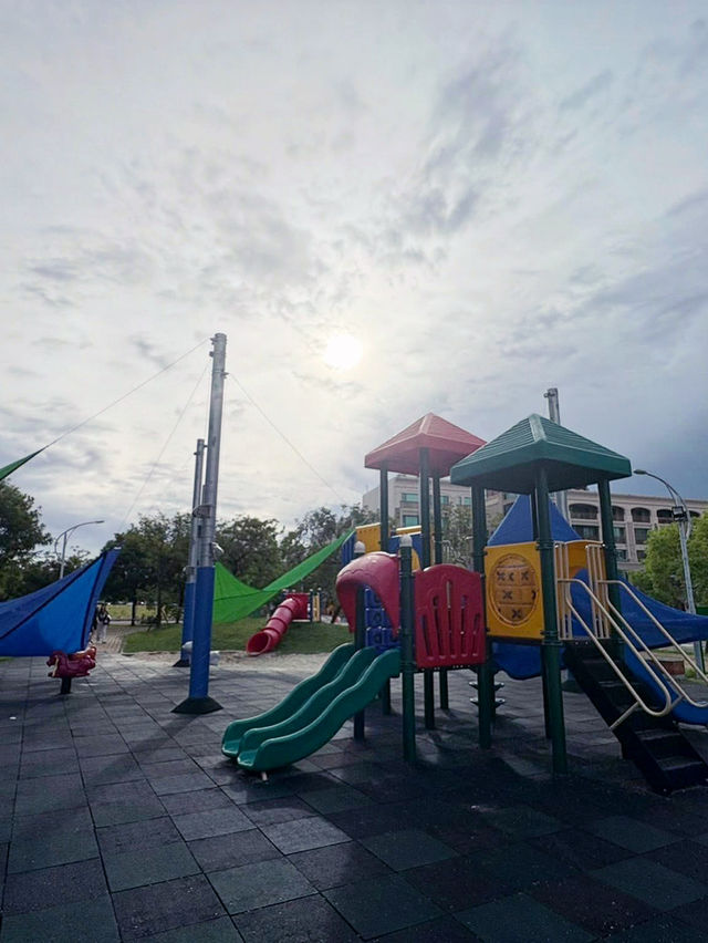 台南最新特色公園 市區易停車 組合式攀爬網 讓孩子放電到腿軟！