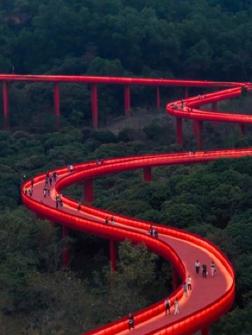 Hongqiao Bridge 붉은 다리@선전 호수