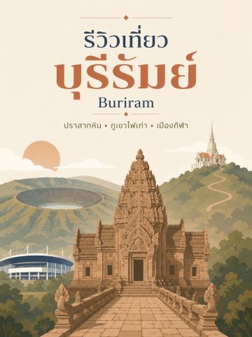 Buriram 🏛️🌋⚽
A southern Isaan province renowned for its Khmer castles, ancient volcanoes, and sports. According to provincial data from 2026, key tourist attractions include Phanom Rung, Muang Tam, and Khao Angkhan.

📍 5 Must-Visit Places

1. Phanom Rung Historical Park 🏛️ — The most important landmark in Buriram, this Hindu temple of the Shaiva sect is located on top of an extinct volcano. The temple was built and expanded in several periods, with its flourishing era around the 17th Buddhist century. It is notable for its Naga walkway, Naga bridge, and highly detailed stone carvings.
2. Muang Tam Temple 🏛️🌿 — Located approximately 8 km from Phanom Rung, this Hindu religious site is around 1,000 years old, showing influences from the Khmer Khlang and Bapuan styles. Its highlights include the group of prangs (towers), an L-shaped water basin, and stone Nagas with clearly visible details. The best places to combine a trip with Phanom Rung are:
3. Khao Kradong National Park 🌋🌳 — An extinct volcano crater near the city. At the top is Phra Suphatrabopit Temple and a viewpoint overlooking Buriram. You can walk around the crater and learn about the volcanic landscape, one of the province's unique features.
4. Chang Arena & Buriram Castle ⚽🏁 — Buriram's sports zone. Chang Arena is the home stadium of Buriram United, while Buriram Castle is located between the football stadium and Chang International Circuit. It has restaurants and walking areas, making it a good place to visit after Khao Kradong as it's in the same area.
5. Wat Khao Angkhan 🙏🌋 — A temple on an extinct volcano near the Phanom Rung route. Its highlight is the religious building which blends architectural styles from various eras and its peaceful atmosphere. A perfect stop after visiting the castles, as the Tourism Authority of Thailand (TAT) has designated Wat Khao Angkhan as one of Buriram's important check-in points.

🗓️ Compact 2-day, 1-night itinerary:

DAY 1: Khao Kradong → Chang Arena → Buriram Castle → Explore the city
DAY 2: Phanom Rung → Prasat Muang Tam → Wat Khao Angkhan

If this is your first time in Buriram, the Phanom Rung + Muang Tam route is a must-see. They are close together and offer the clearest glimpse into the Khmer civilization of the area.

Buriram's charm lies in its extreme contrasts — explore a nearly thousand-year-old stone castle in the morning, climb an ancient volcano in the afternoon, and end the evening in a sports city all in one province! 🏛️🌋⚽

#Buriram #TravelBuriram #PhanomRung #TravelIsan