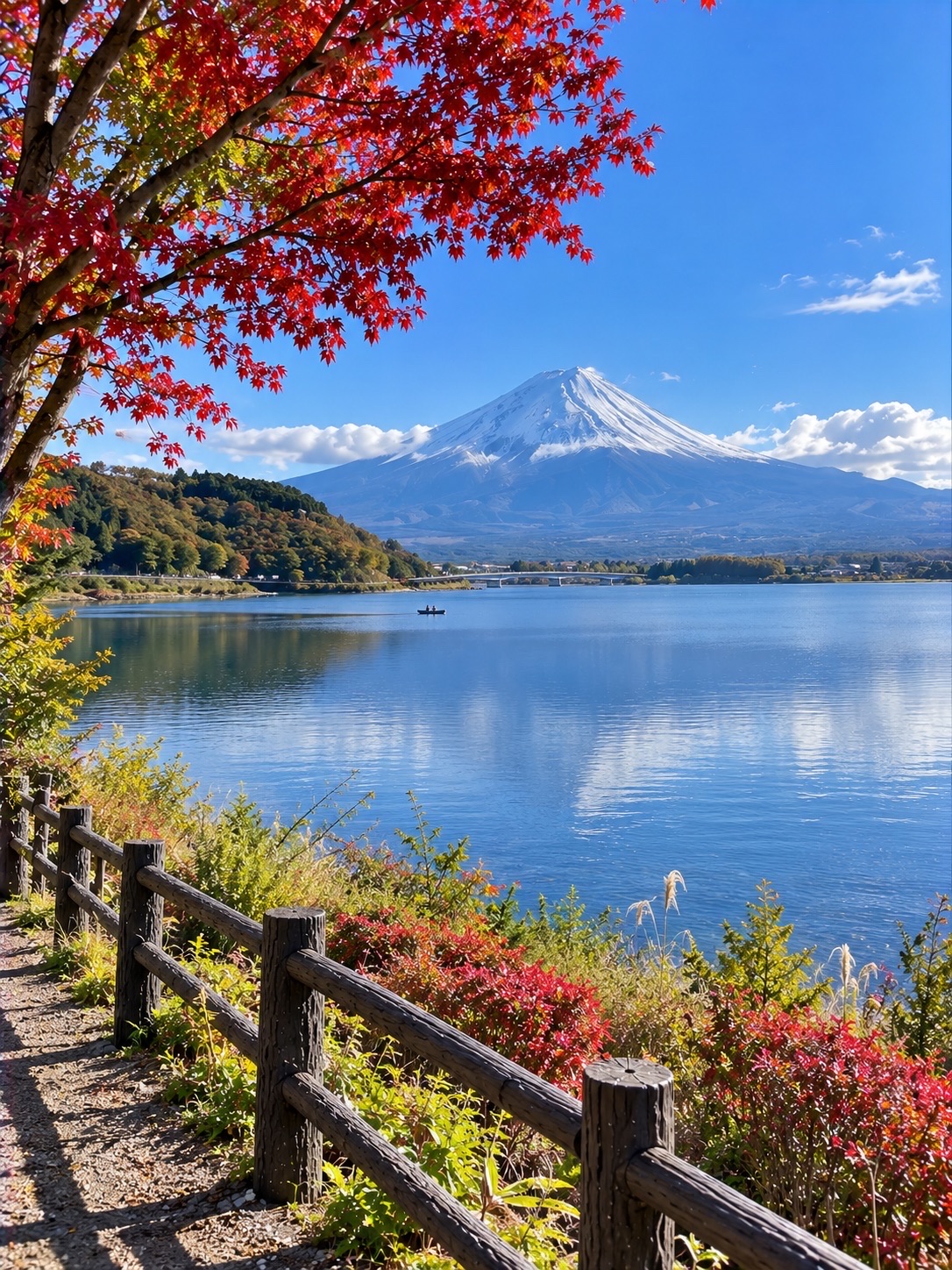 🍁🏔️日本靜岡縣狸湖🇯🇵💙