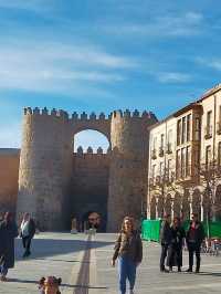 the medieval walls of Avila Spain 
