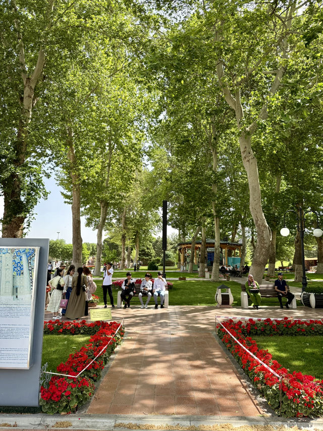 Springtime Bliss at Registan Park, Samarkand