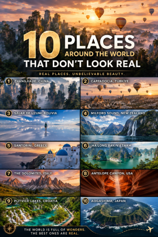 10 Places Around the World That Don’t Look Real