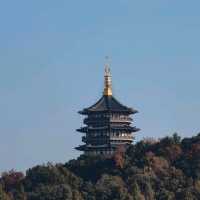 Leifeng pagoda in the autumn colors