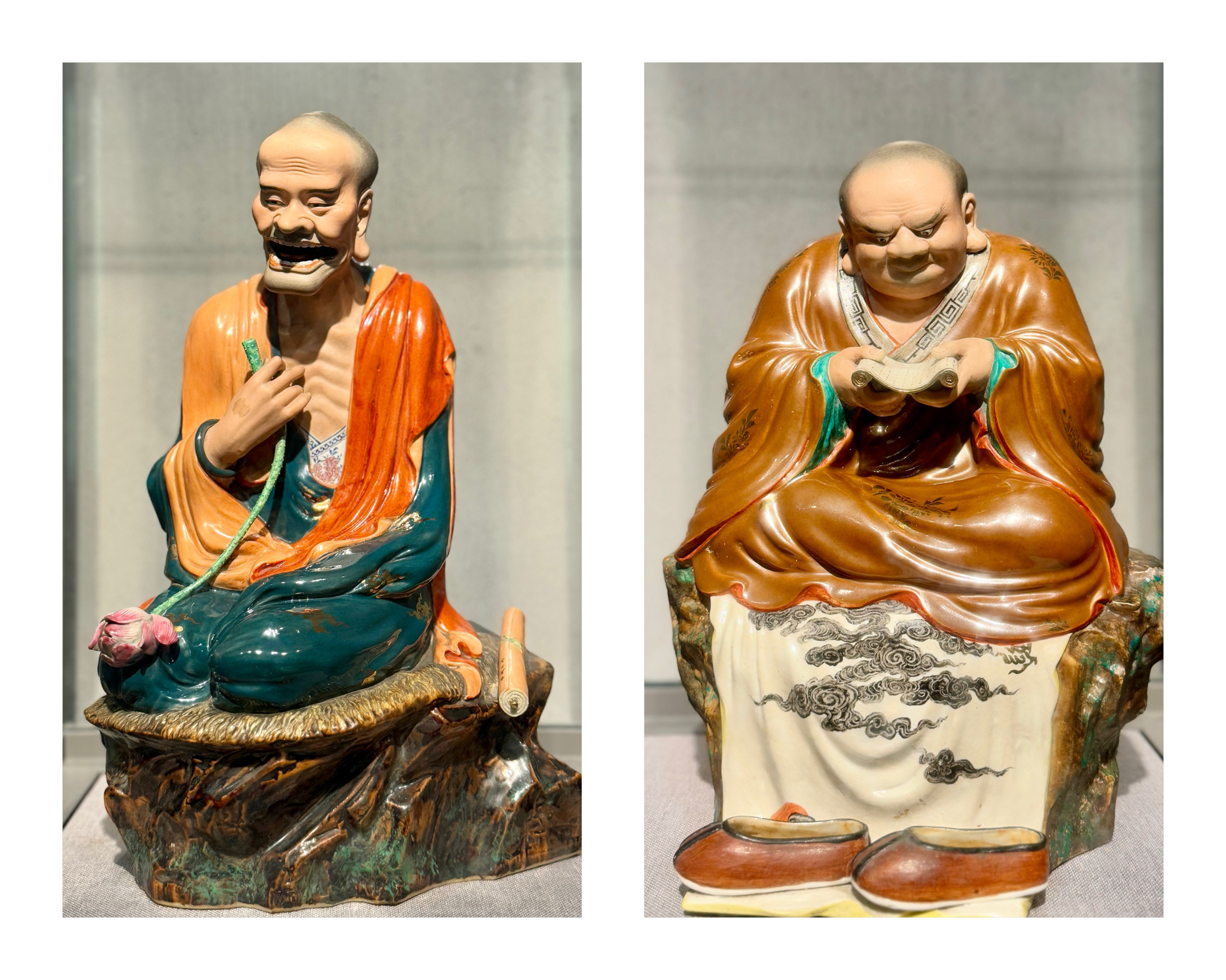 釉下加彩十八羅漢｜Trip.com 景德鎮