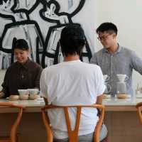 Minimalist cafe