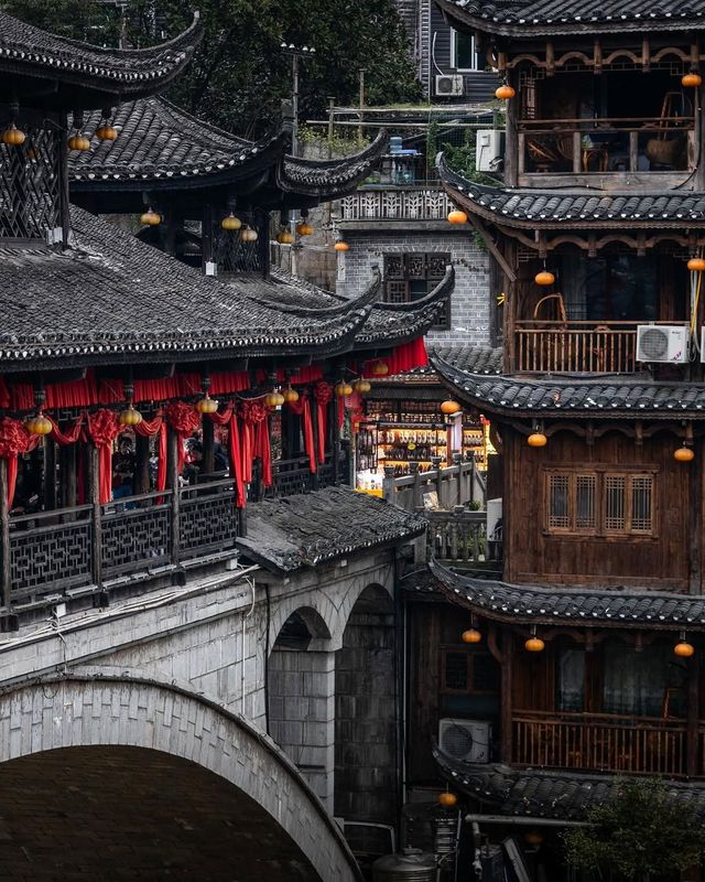 Furong Ancient Town: A Cinematic Escape with Waterfall Wonders!