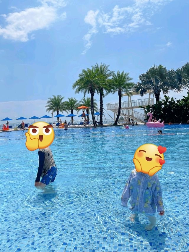 🌊大梅沙洲際無邊泳池！泳池直通大海的夢幻視覺暴擊！必住！