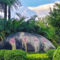 在漫畫般的海灣公園，閑逛，發呆，看日落