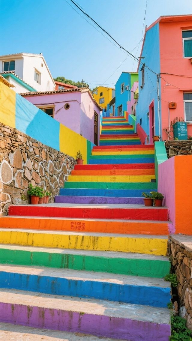 七彩漁村童話世界｜中國的“五漁村”、“彩虹村”｜“彩色王國”