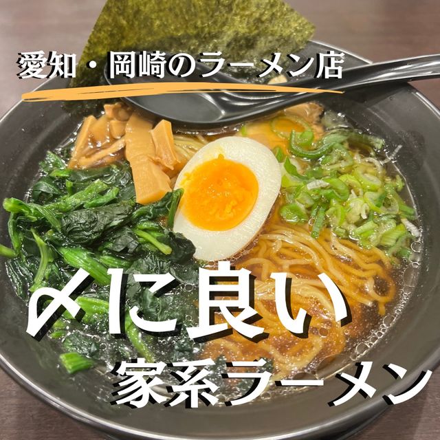 【愛知・岡崎】〆にピッタリ！濃いめ家系ラーメン