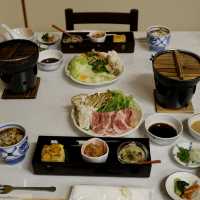 日本住宿篇，豬肉涮涮鍋晚餐