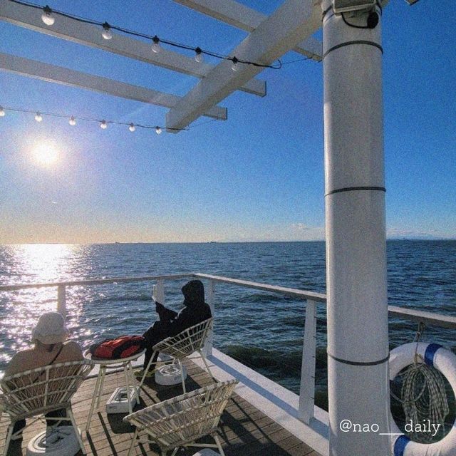 【デッキから海が一望！🌊稲毛海岸】