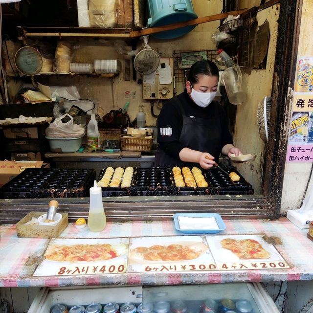 Must Eat Takoyaki at Ameyoko Street