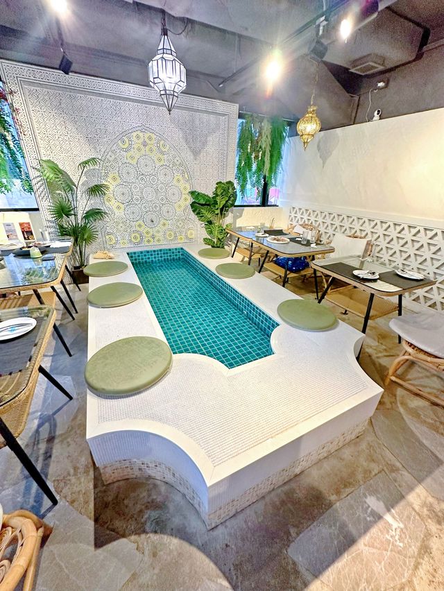 室內沙灘🏖️希臘風水池、異國風情多個打卡位