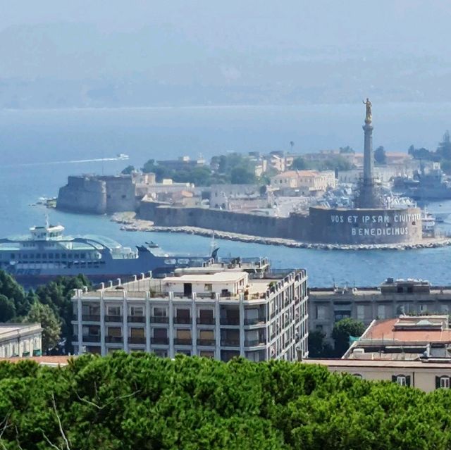 Messina, a harbor city in Sicily.