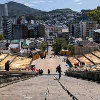 【諏訪神社】１０月７日から９日までの３日間［長崎くんち］が奉納される…凄い階段が有る神社。
