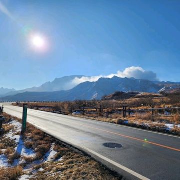 아소산에서 풍경에감탄하자 구마모토에 심장