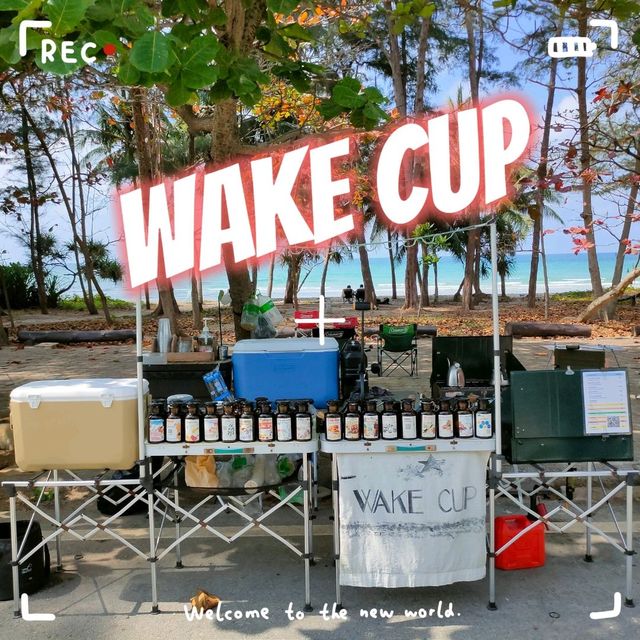 WAKE CUP กาแฟรถตู้ริมหาด สุดชิล..☕🍵