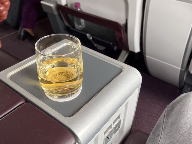 Dining on Vistara Business class flight 