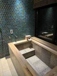 In room onsen at Hotel Indigo Hakone Gora