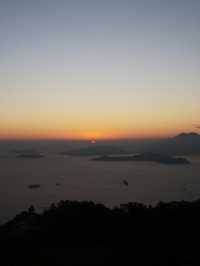 香港太平山 西高山日落