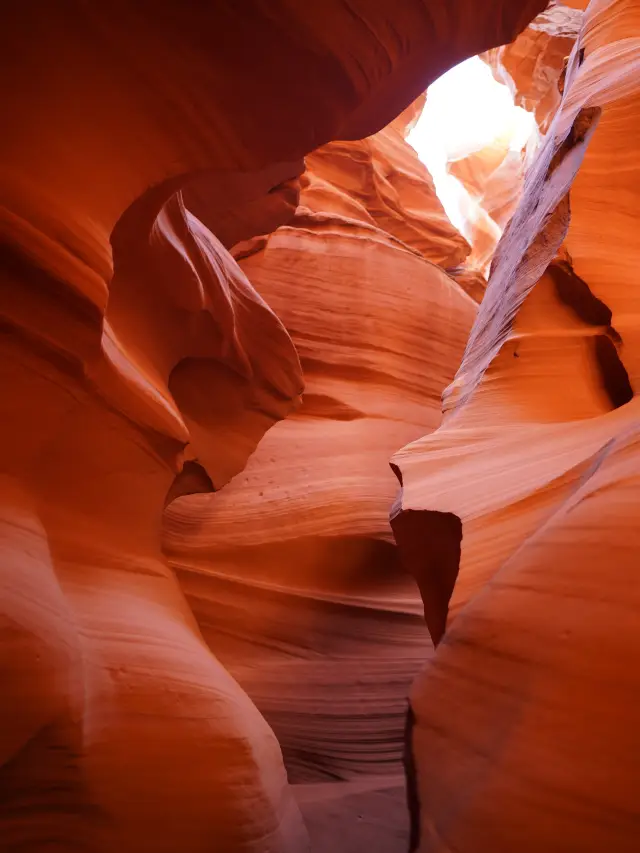 🇺🇸美國 亞利桑那州 羚羊峽谷 高聳的峽谷牆 🏜️ 多彩的岩層 陽光照射下的燦爛色彩